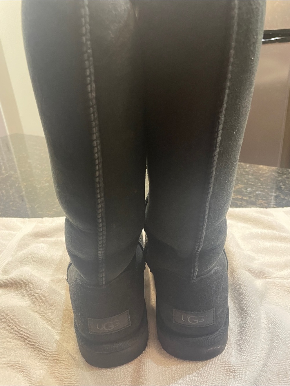 UGG Women's Black Tall Suede Boots